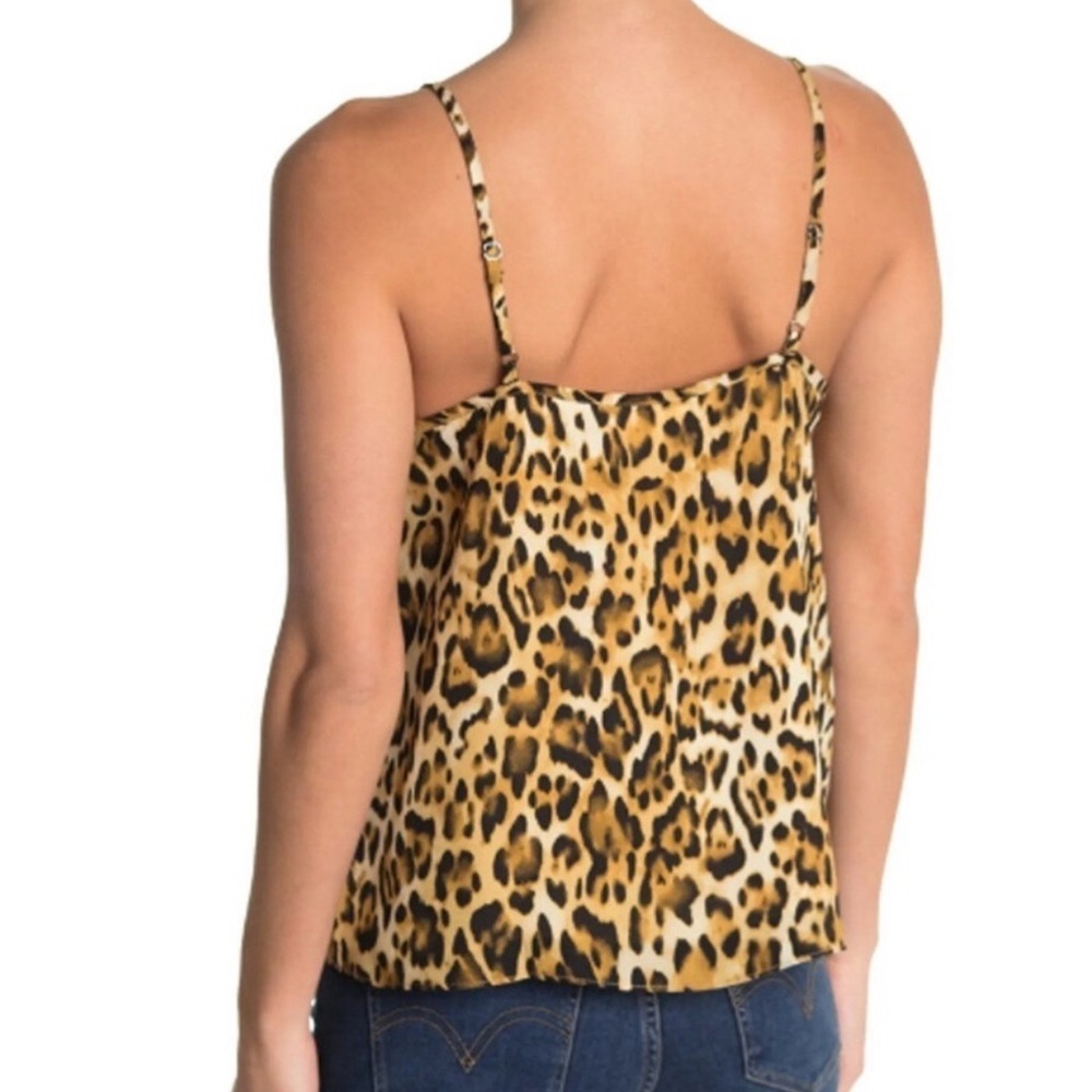 NWT Abound Woman’s XS V-neck Cheetah Print Cami Top With Adjustable Straps - Picture 2 of 8